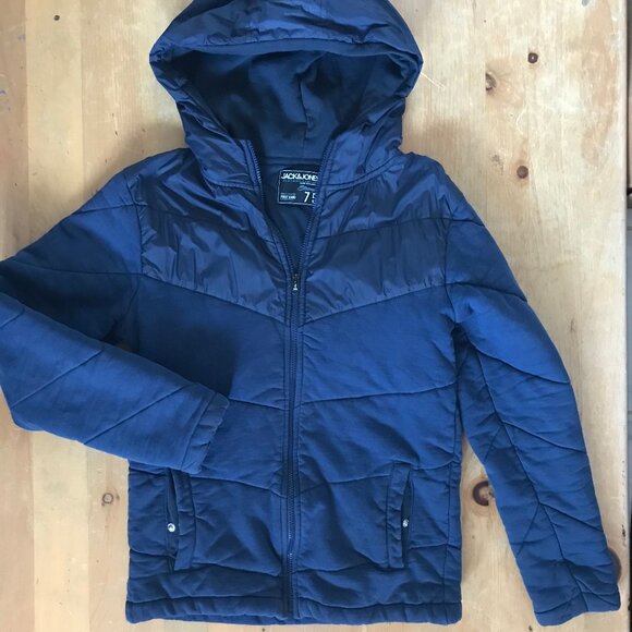 Jack & Jones Men’s Blue Winter Jacket - Size L - Picture 1 of 8
